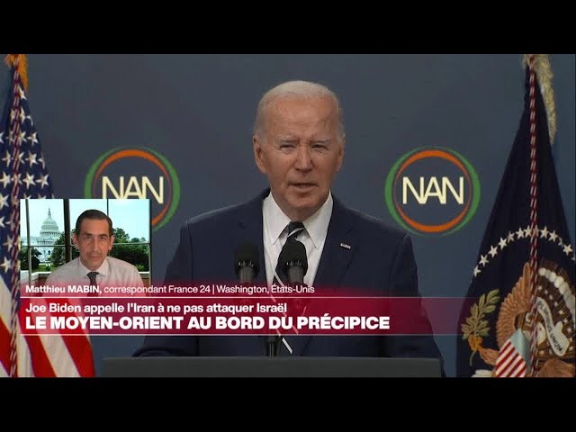 ⁣Menace iranienne contre Israël : "Un avertissement sérieux de Joe Biden" • FRANCE 24