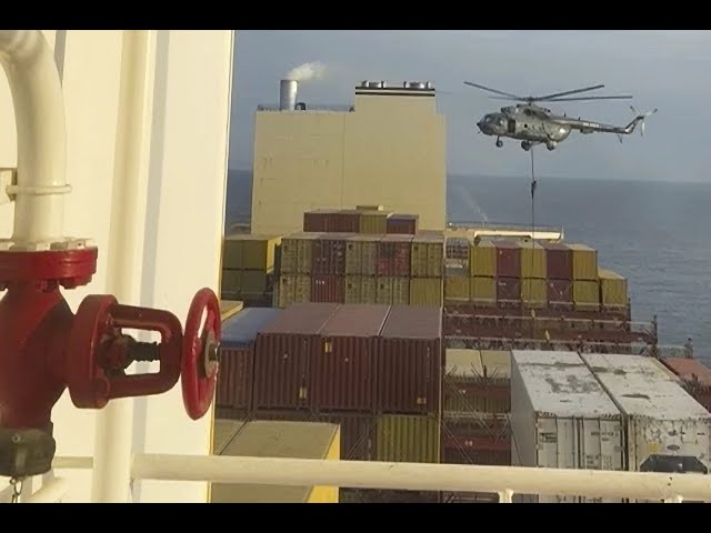 ⁣Irán ha secuestrado un barco "vinculado a Israel" en el estrecho de Ormuz