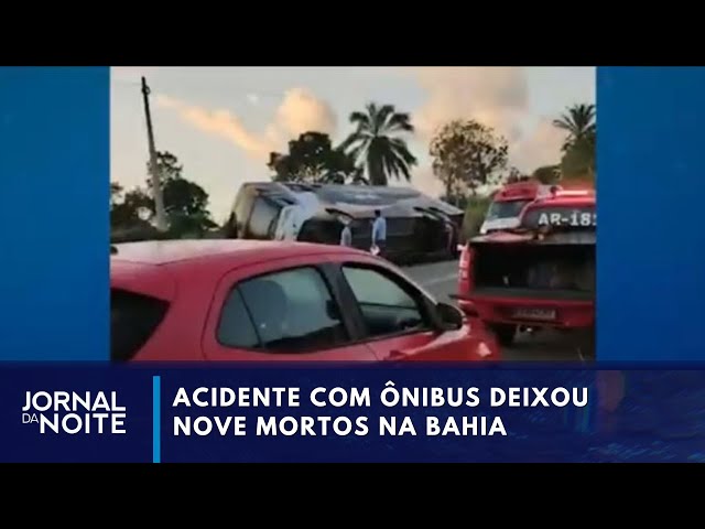 Causa de acidente de ônibus é investigada na Bahia | Jornal da Noite