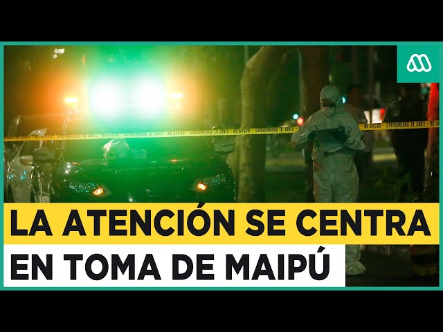 Intenso operativo en toma de Maipú por deceso de carabinero