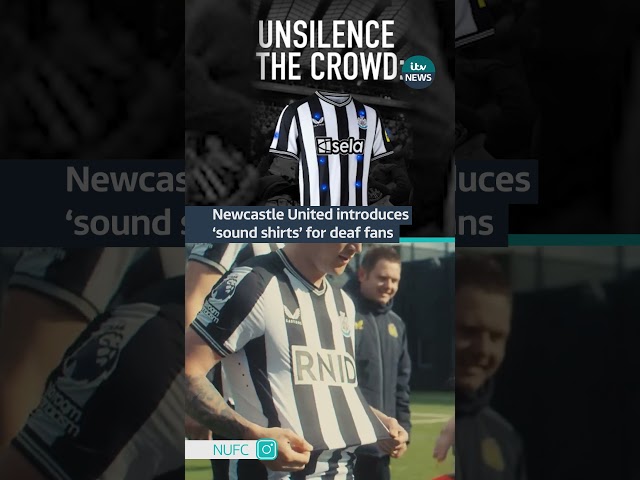 Newcastle United teamed up to RNID and Sela to make a 'sound shirt' for deaf #football fan