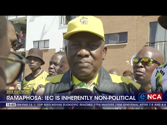 President Cyril Ramaphosa defends the IEC