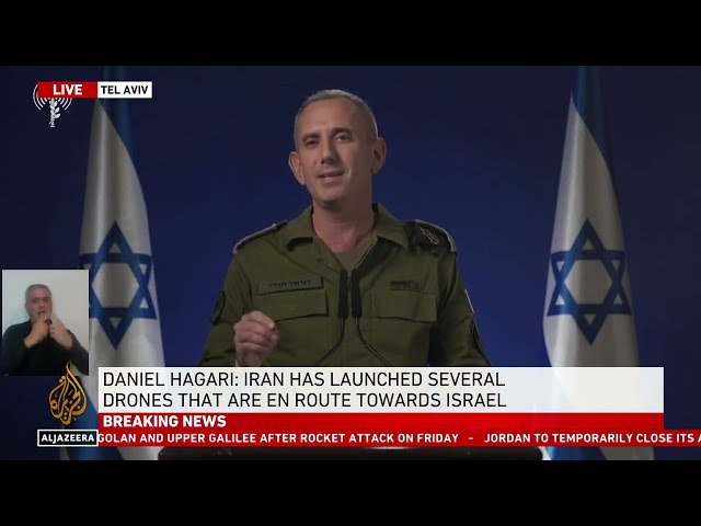 Iran has launched drones at Israel, will take hours to arrive: Israeli military