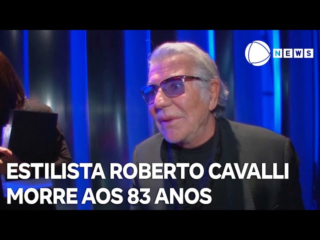 ⁣Estilista Roberto Cavalli morre aos 83 anos em Florença