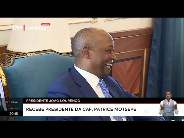 ⁣Presidente João Lourenço - Recebe presidente da CAF, Patrice Motsepe
