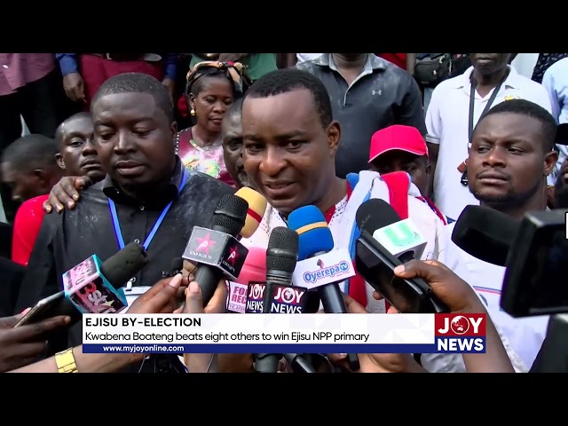 ⁣Ejisu by-election: Kwabena Boateng beats eight others to win Ejisu NPP primary. #ElectionHQ