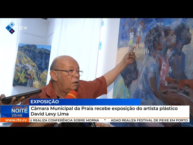 ⁣Câmara Municipal da Praia recebe exposição do artista plástico David Levy Lima