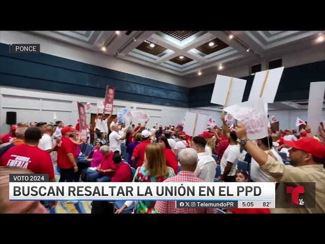 ⁣Jesús Manuel Ortiz y Juan Zaragoza cara a cara en convención del PPD