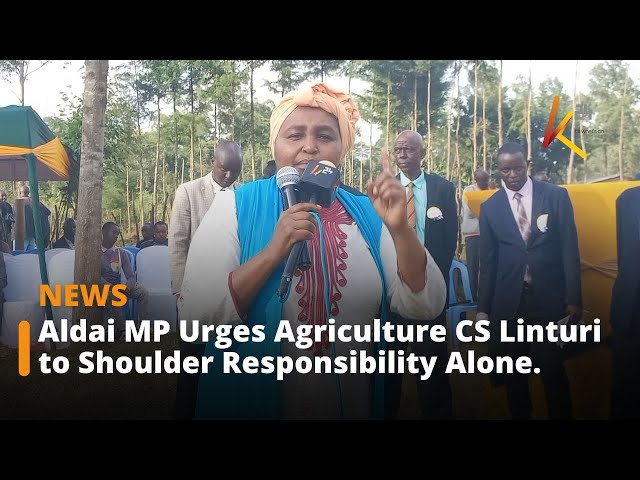 ⁣Marianne Kitany calls on CS Linturi to carry his cross over fake fertilizer.