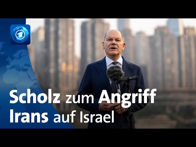 ⁣Statement von Bundeskanzler Scholz zum Angriff des Iran auf Israel