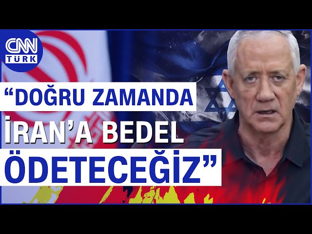 İsrail Kabinesi Bakanı Gantz'dan "Bu İş Burada Bitmedi" Mesajı: "Bedel Ödeteceği