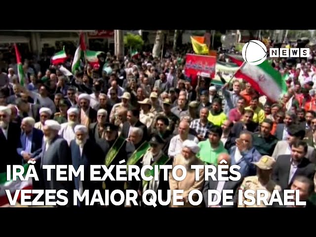 Irã tem exército três vezes maior do que o de Israel