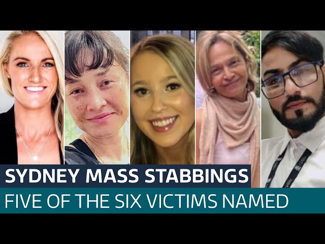 Five victims of Sydney shopping centre stabbings named as tributes flood in | ITV News