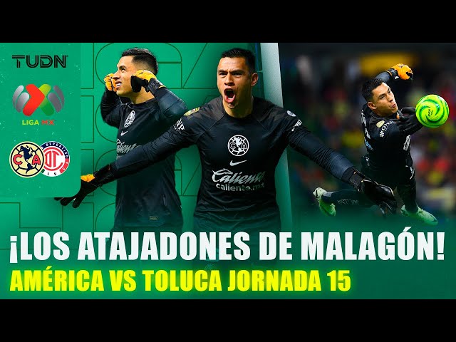 ¡TIENE UN PARTIDAZO!  TODAS las atajadas de MALAGÓN ante Toluca | TUDN