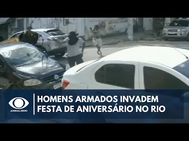 Homens armados invadem festa de aniversário no Rio de Janeiro