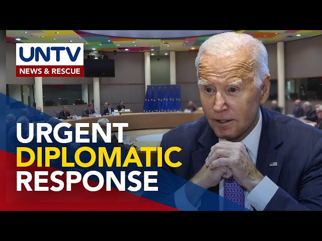 Biden, nakipagpulong sa G7 kaugnay ng pag-atake ng Iran sa Israel