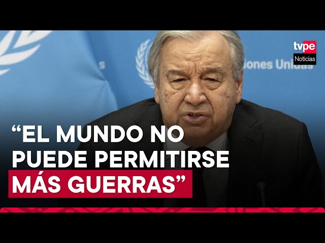 Oriente Medio y el mundo no pueden "permitirse más guerras", alerta jefe de la ONU