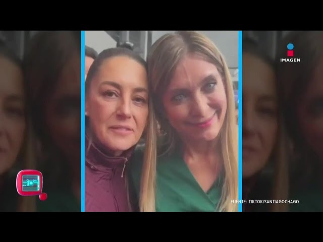 La extraña reacción de Maki Ortiz cuando estuvo junto a Claudia Sheinbaum | Qué Importa