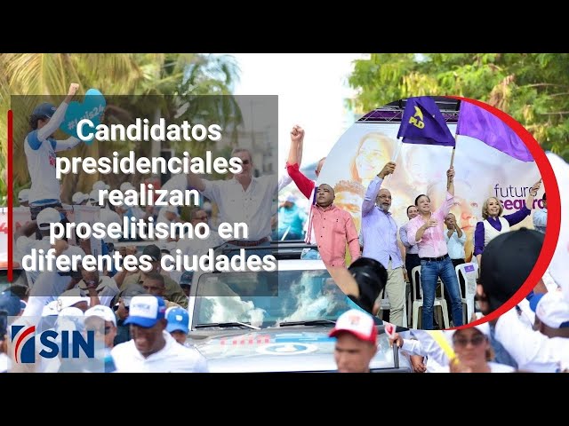 ⁣Candidatos presidenciales realizan proselitismo en diferentes ciudades