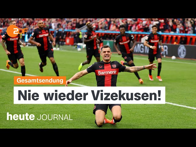 ⁣heute journal vom 14.04.2024: Leverkusen Deutscher Meister, Eskalation in Nahost, Ukraine-Krieg