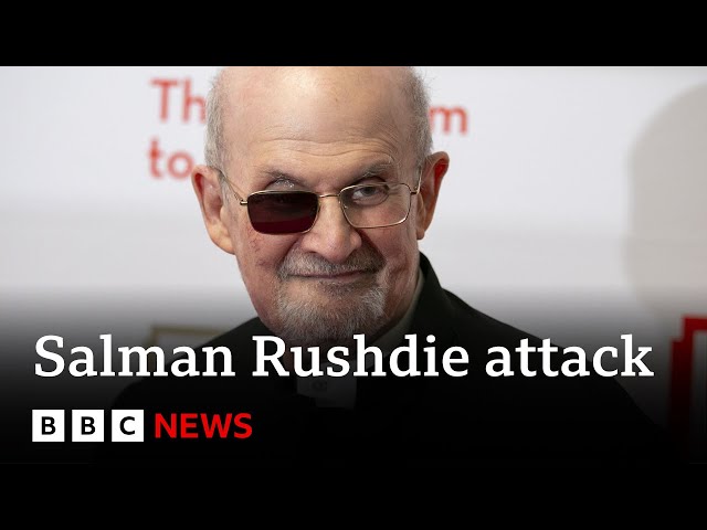 ⁣Sir Salman Rushdie recalls New York knife attack two years on | BBC News