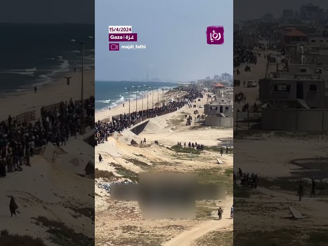 ⁣الاف النازحين يحاولون العودة لشمال غزة