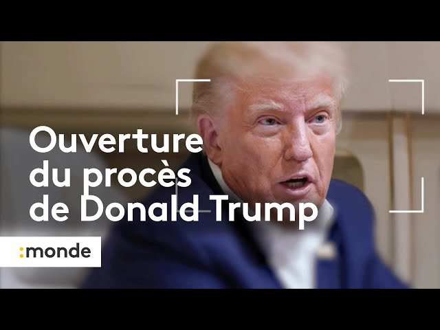 ⁣Présidentielle américaine : ouverture du procès pénal de Donald Trump