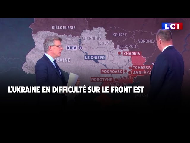 ⁣L'Ukraine en difficulté sur le front est