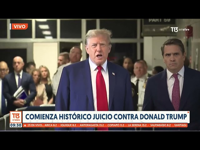 Comienza histórico juicio contra Donald Trump