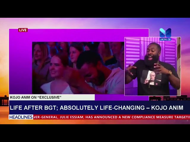Kojo Anim's experience in "British Got Talent" Competition