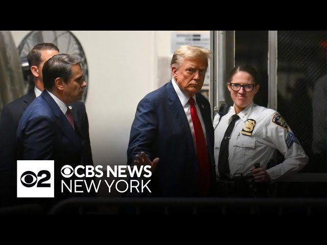 Trump arrives in court for start of New York hush money trial