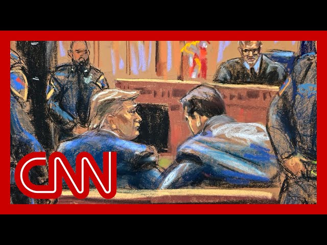 ‘Biting his lower lip’: CNN reporter describes Trump’s demeanor in court