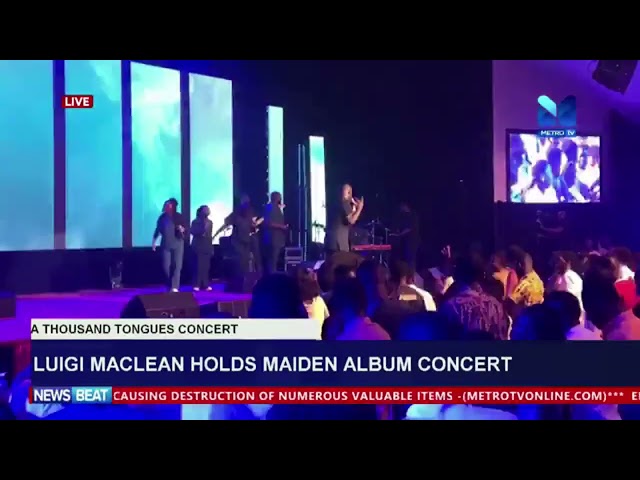 Luigi Maclean holds maiden album concert