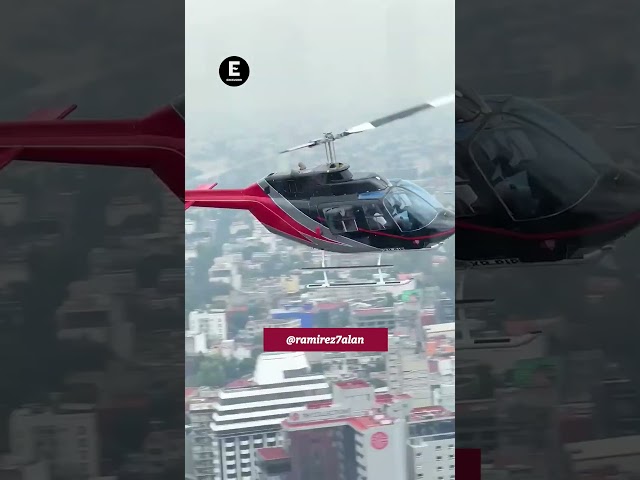 Captan vuelo de helicóptero caído; pasaba entre edificios de Reforma #shorts