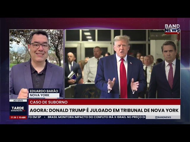 AGORA: Donald Trump é julgado em tribunal de Nova York | BandNewsTV