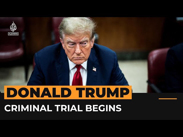 Donald Trump attends first day of ‘hush money’ criminal trial | Al Jazeera Newsfeed