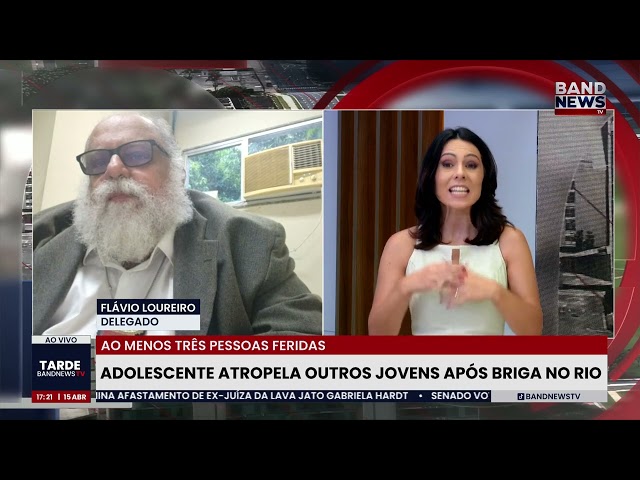 Menor atropela 4 pessoas após briga generalizada | BandNewsTV