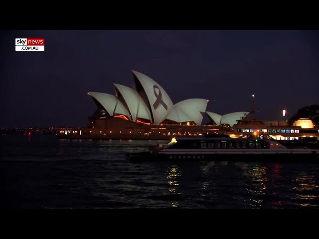 Sydney Opera House illuminated in tribute to Bondi Junction victims