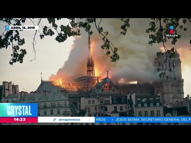 A cinco años del incendio en Notre Dame