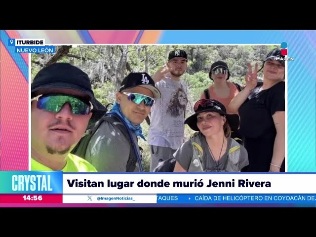 Hijos de Jenni Rivera visitan el lugar donde su madre perdió la vida | Noticias con Crystal Mendivil