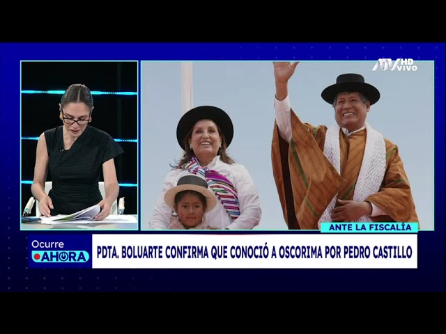 ⁣¡Exclusivo! Dina Boluarte confirmó que conoció a Wilfredo Oscorima por Pedro Castillo