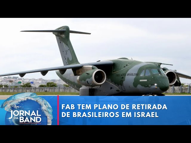 Força Aérea já possui plano para retirada de brasileiros em Israel | Jornal da Band