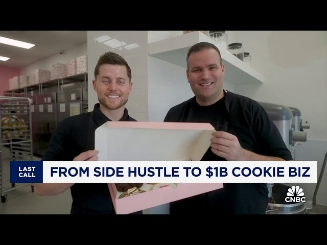 ⁣Crumbl Co-Founder talks turning side hustle into $1 billion cookie business