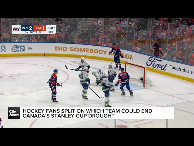Hockey fans split on what team will end Canada’s Stanley Cup drought