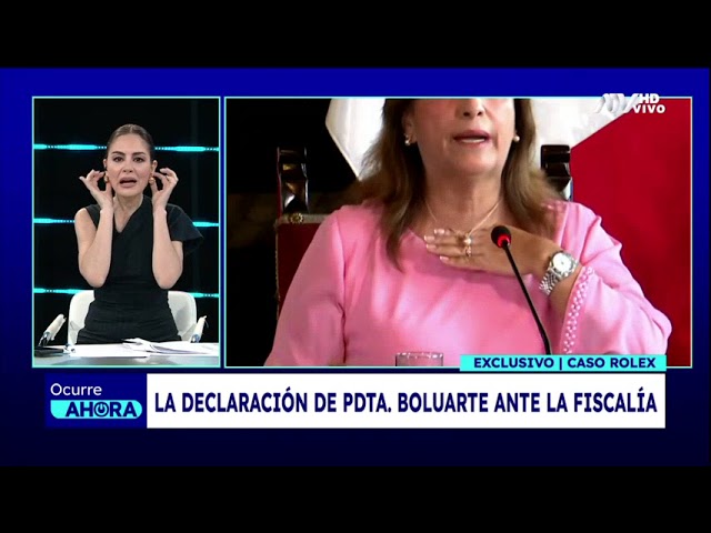 ¡Exclusivo! Caso Rolex: La declaración de la presidenta Boluarte ante la Fiscalía