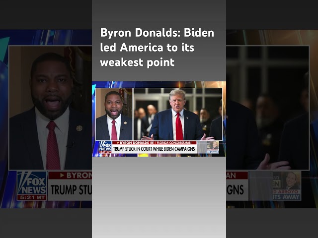 Byron Donalds: Biden is the 'master of disaster' #shorts