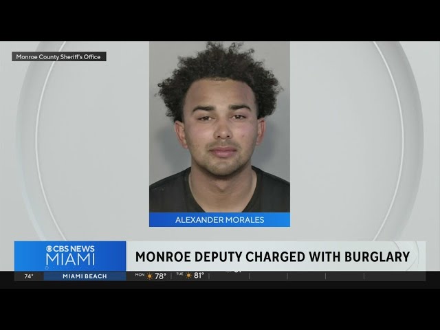Monroe deputy charged with burglary