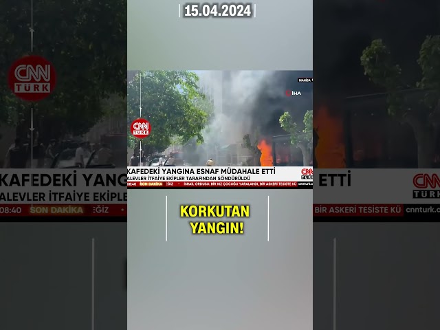 Kafedeki Yangına Esnaf Müdahale Etti | CNN TÜRK