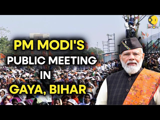 PM Modi Live: Public meeting in Gaya, Bihar | Lok Sabha Election 2024 | WION LIVE