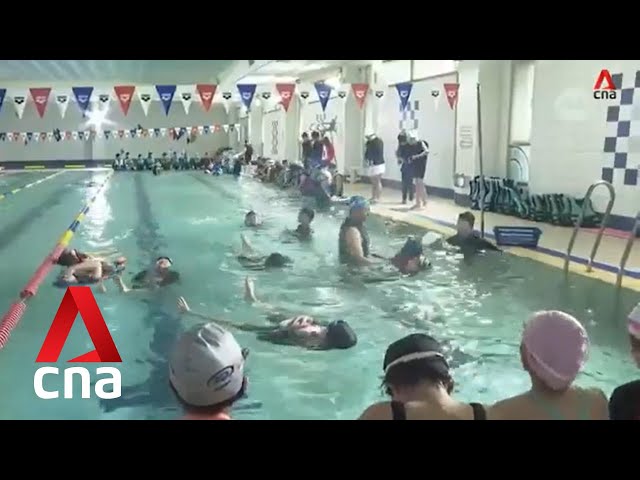 ⁣South Korean schools offer survival swimming lessons in wake of Sewol tragedy